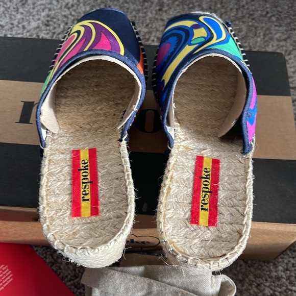 RESPOKE SALMA PLATFORM WEDGE ESPADRILLE SLIDE SANDALS - Picture 3 of 10